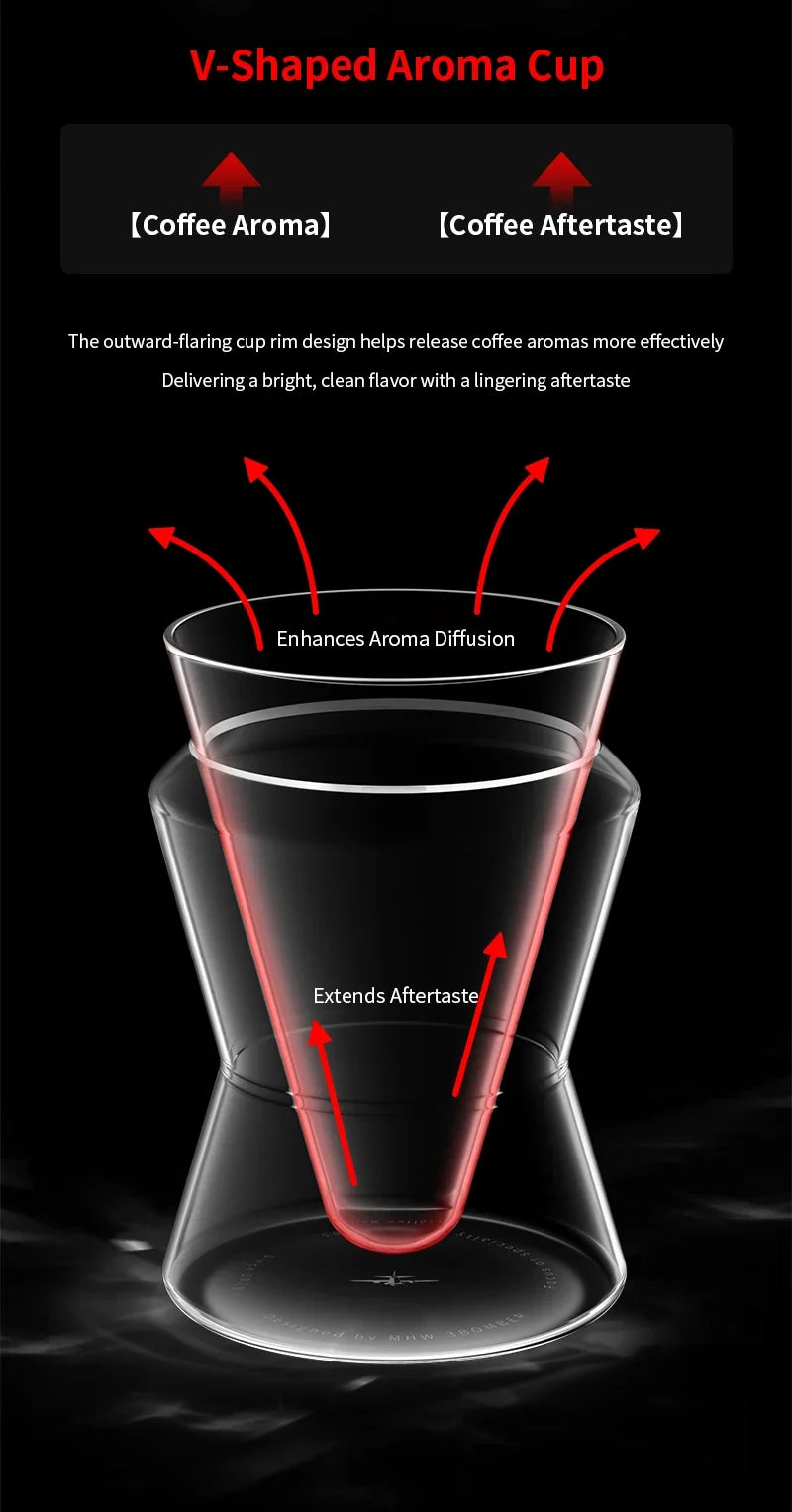 Glass Cup Double Wall Glass Coffee Mugs Borosilicate Glass Espresso Cups Professional Barista Accessories