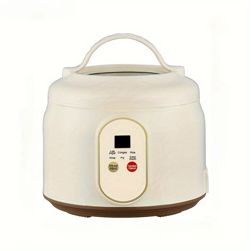 1.8L Portable Electric Rice Cooker – Nonstick Multi-Cooker, Low-Sugar Mode
