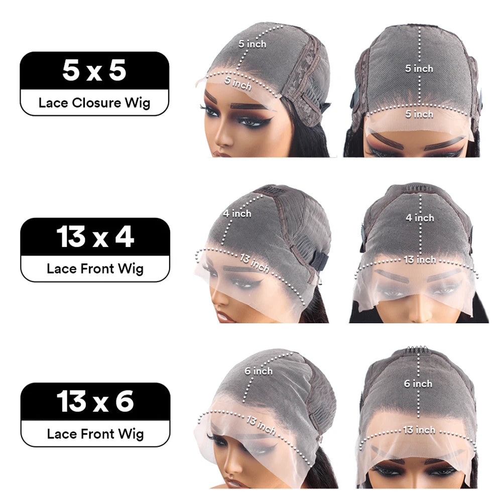 eep Wave Water Wave HD Lace Front Human Hair Wig | Transparent Lace 13x6 / 13x4 (30–40 Inch)