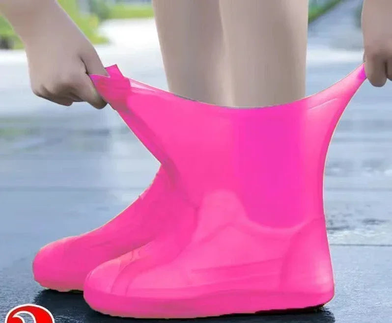 Silicone Waterproof Shoe Covers – Anti-Slip Reusable Rain Boots for Outdoor Protection