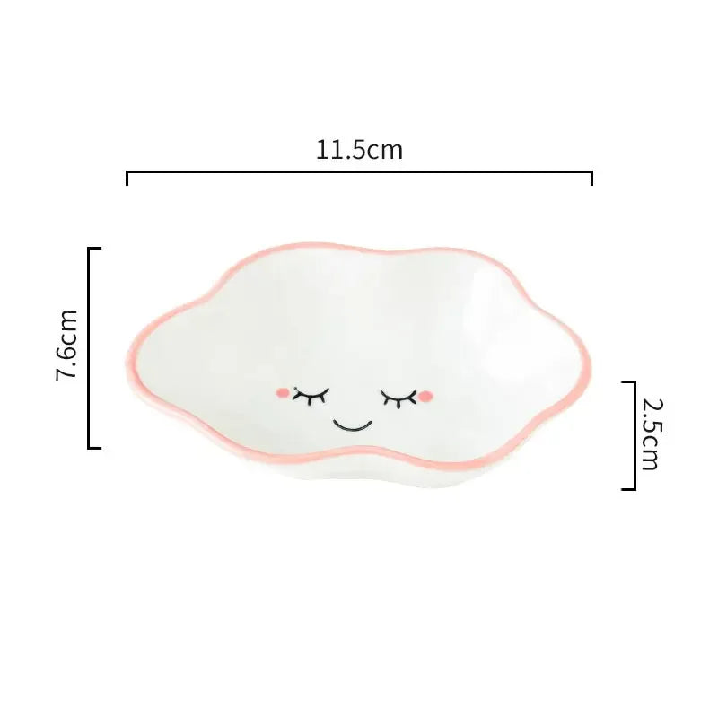 Ceramic Cloud Sauce Dish – Cute Seasoning Bowl for Kitchen & Tableware