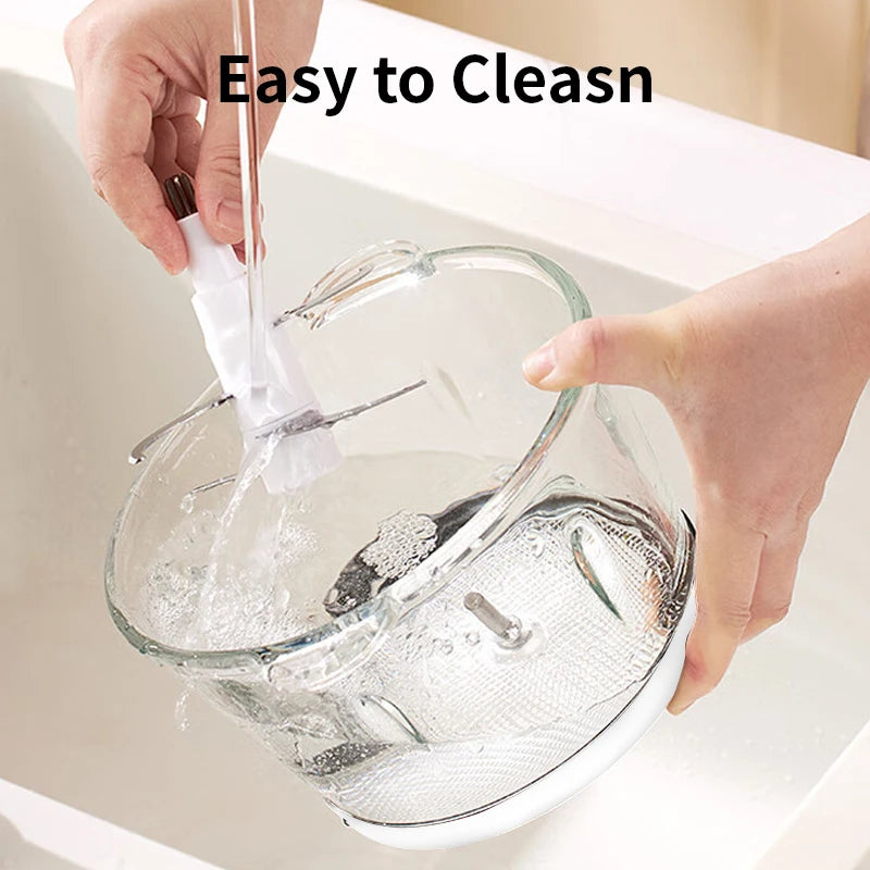 350W Multi-Functional Food Processor – 2L Glass Bowl, 3-Speed Meat Grinder with Dual Blades for Kitchen Use