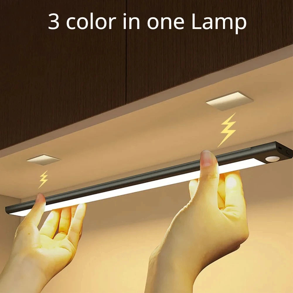 Wireless Motion Sensor LED Light – USB Rechargeable Night Lamp for Closet, Cabinet & Kitchen
