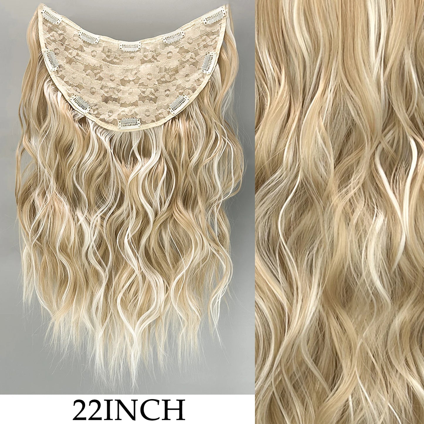 7Pcs Clip-in Hair Extensions | 24 Inch Straight | 60 Colors | Heat Resistant Fiber