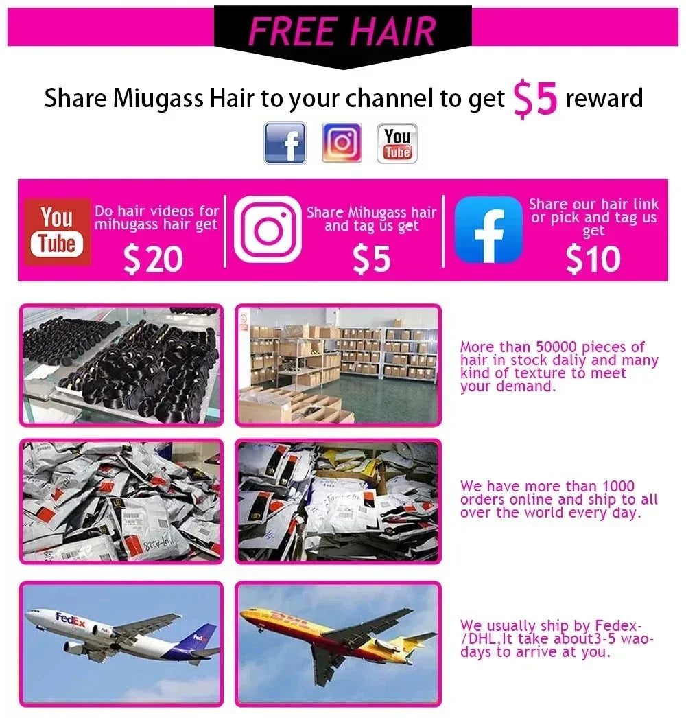 200% Density 13x4 / 13x6 HD Transparent Lace Brazilian Straight Human Hair Wig