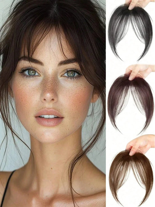Middle Part Clip-in Bangs | Natural Seamless Hairpiece | 12 Colors