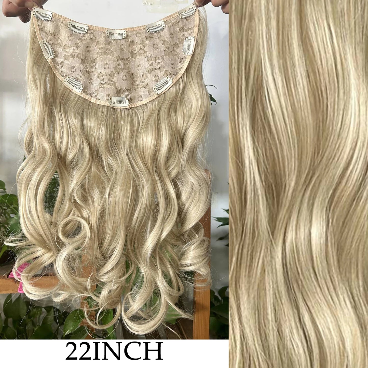 7Pcs Clip-in Hair Extensions | 24 Inch Straight | 60 Colors | Heat Resistant Fiber