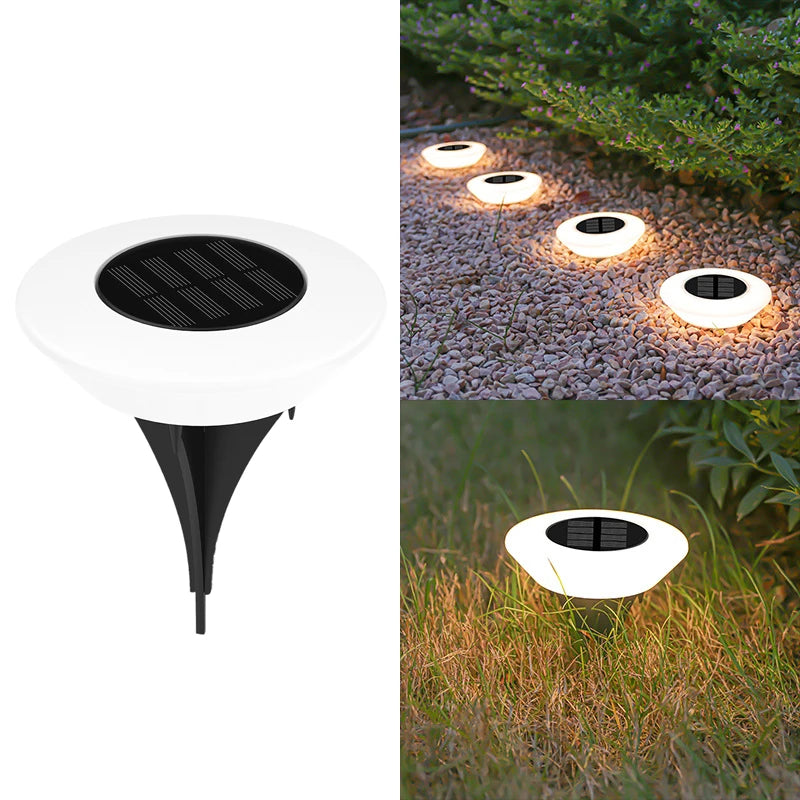 Solar Ground Lights 14LED | Waterproof Outdoor Pathway & Garden Landscape Lights – 1/4 Pack