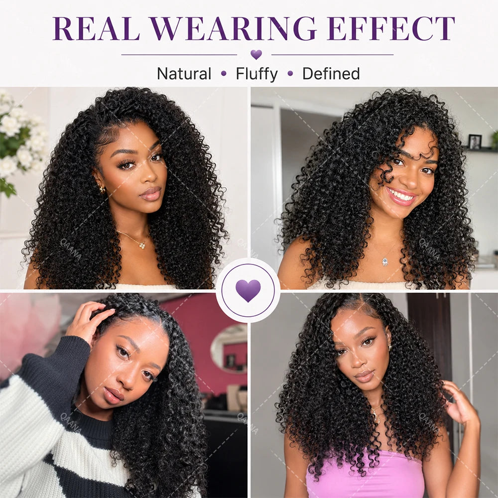 Kinky Curly Miracle Knot Crochet Hair Extensions – 100% Remy Human Hair