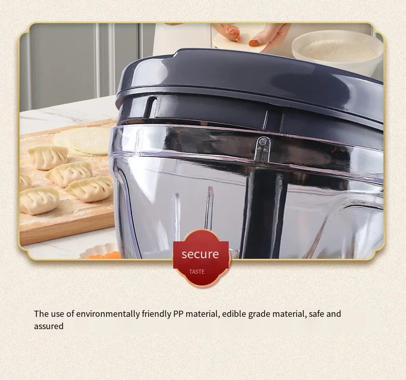 Manual Garlic Chopper – Stainless Steel Mini Food Blender & Crusher | WowPopMall