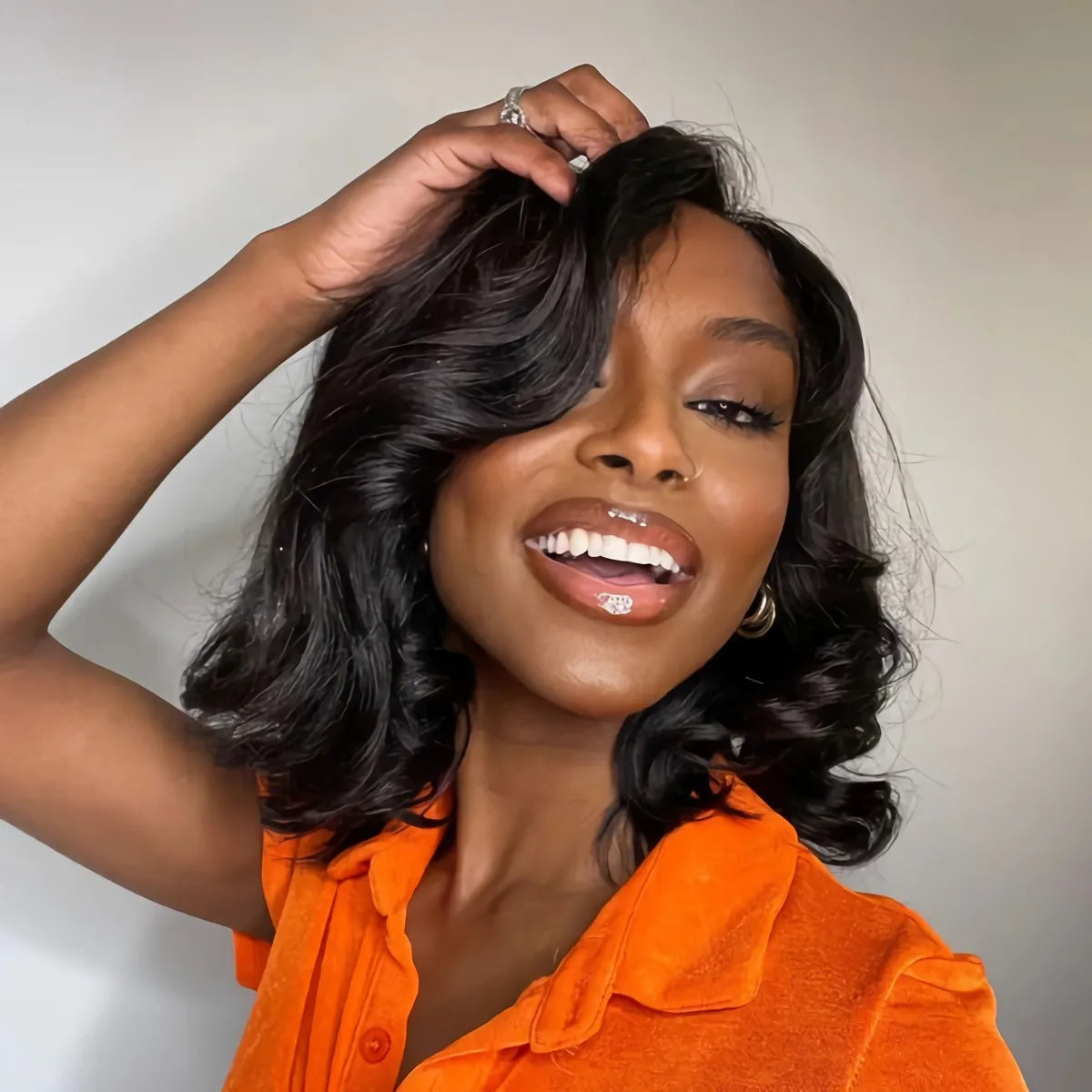 Body Wave Bob Wig 13x6 Transparent Lace Frontal Brazilian Human Hair Wig – Virgin Remy, 180% Density