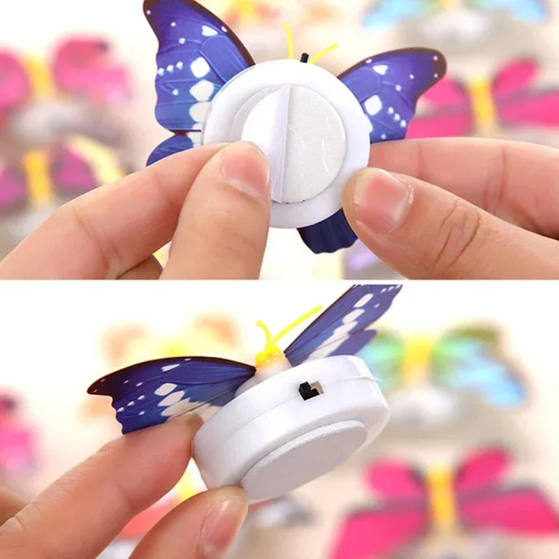 Ranpo Butterfly LED Wall Light – Colorful Glowing Stickable DIY Decoration Lamp for Bedroom, Living Room & Holidays