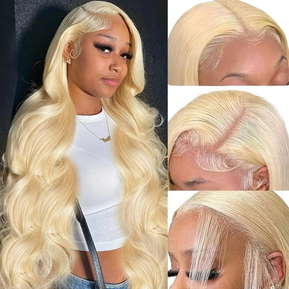613 Blonde 13x6 HD Lace Frontal Body Wave Human Hair Wig – 40 Inch, 230% Density