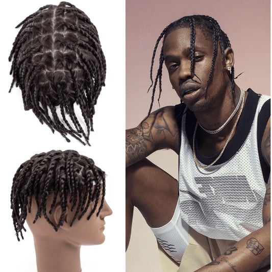 Men's Indian Remy Hair Toupee – Injection PU Skin Base, 120%/130% Density