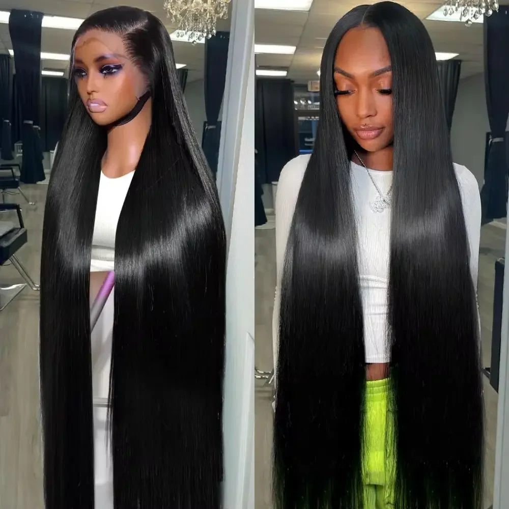 Bone Straight HD Lace Front Human Hair Wig · 13x6 / 13x4 · 200 Density · 26+ Inch