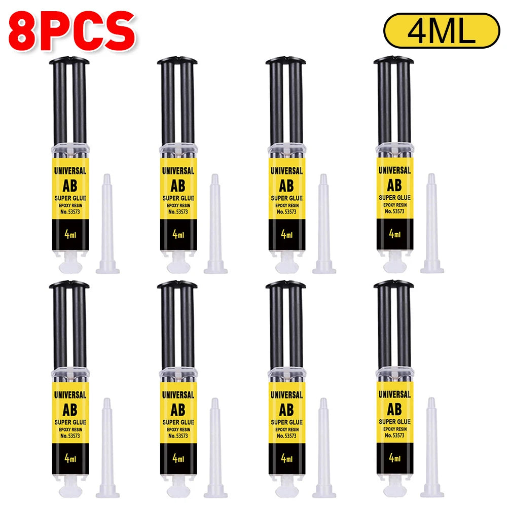 Epoxy Resin AB Glue – Waterproof Fast Adhesive for Wood, Metal & Plastic Repair (4/25ml)