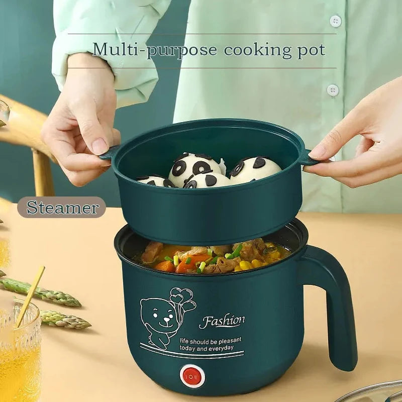 Mini Electric Cooker – Compact Non-stick Hot Pot for Cozy Home & Dorm Meals (110/220V)