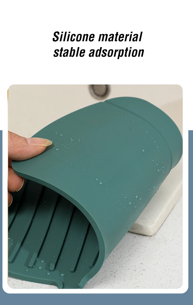 Silicone Faucet Drip Mat – Sink Splash Guard & Heat-Resistant Drain Pad for Kitchen and Bathroom