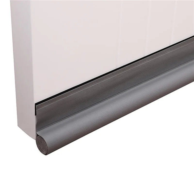 Adjustable Door Bottom Seal Strip | PU Leather Weather Blocker & Draft Stopper – Anti-Cold Gap Protector