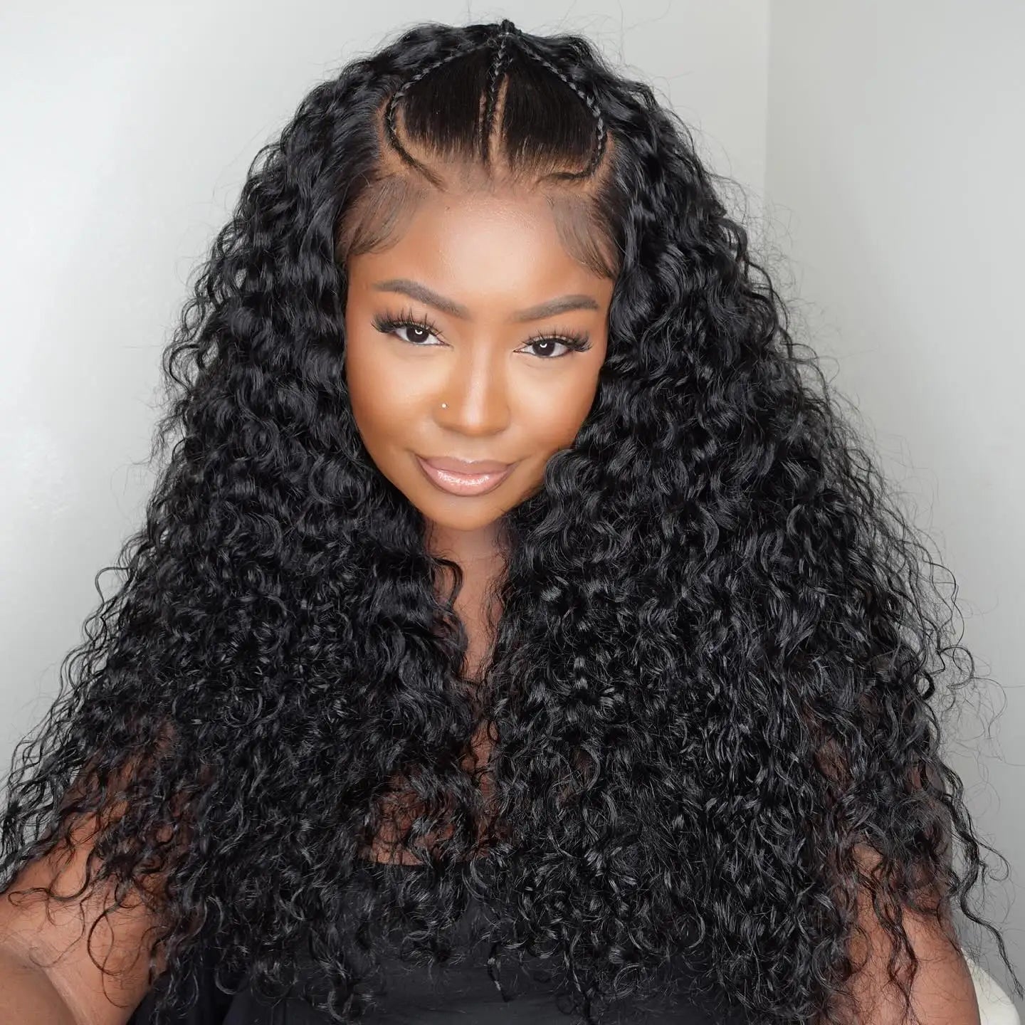 40 & 46 Inch Water Wave Deep Wave Lace Front Wig – 13x6 HD Lace, 7x5 Glueless, 300% Density