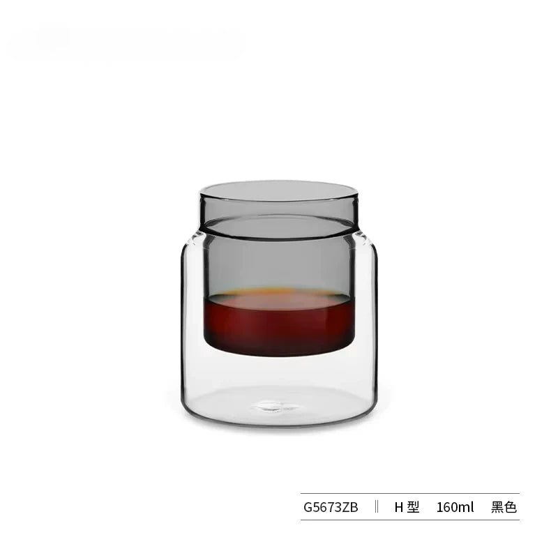 Glass Cup Double Wall Glass Coffee Mugs Borosilicate Glass Espresso Cups Professional Barista Accessories