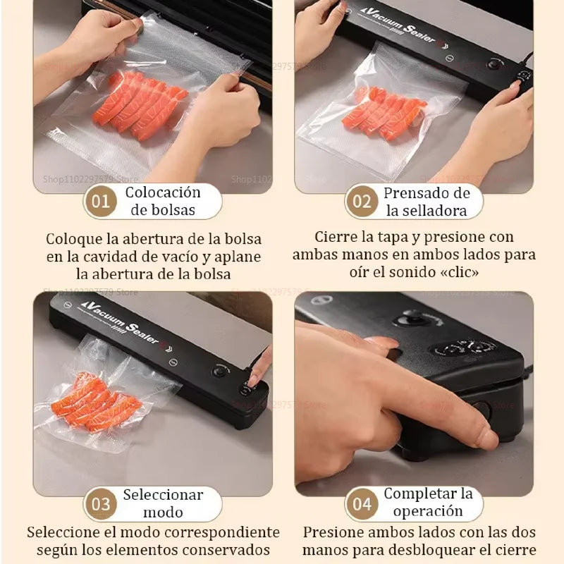 2026 Vacuum Sealer Machine | 2-in-1 Food Saver with Dual Modes – Keep Food Fresh Longer