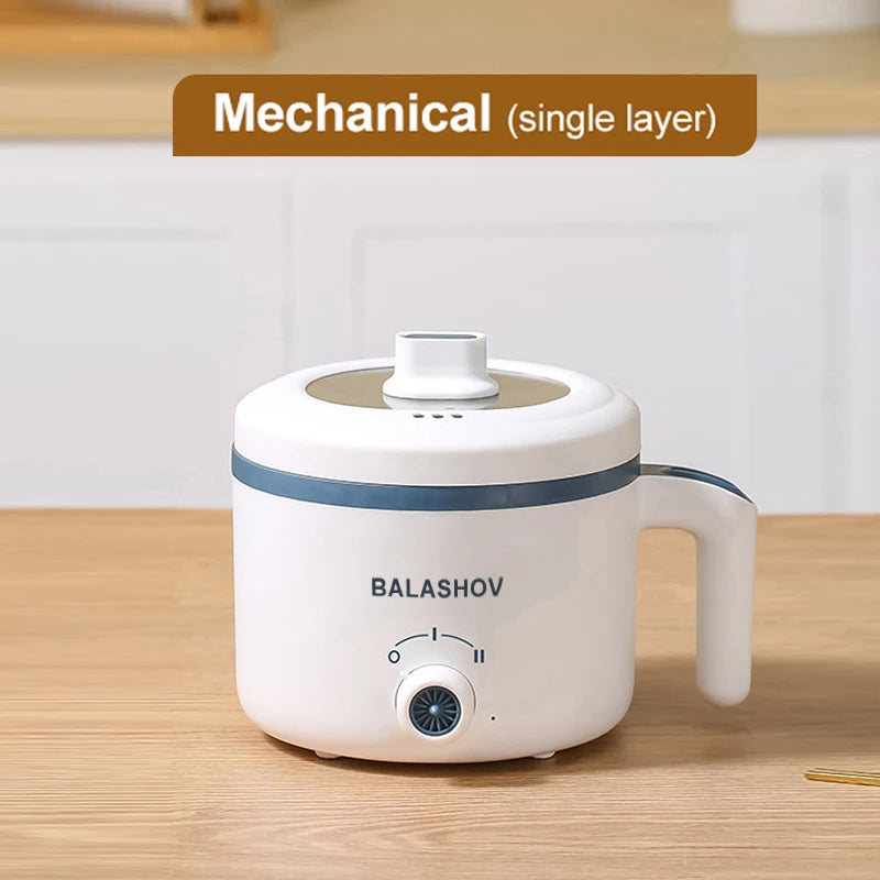 Smart Mini Electric Rice Cooker (0.8L) — Compact MultiCooker for 1–2 People, Non-Stick & Auto Shut-Off