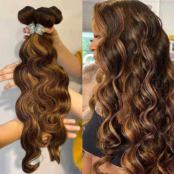 Body Wave Hair Bundles | 100% Brazilian Virgin Human Hair | 14A & 16A Grade