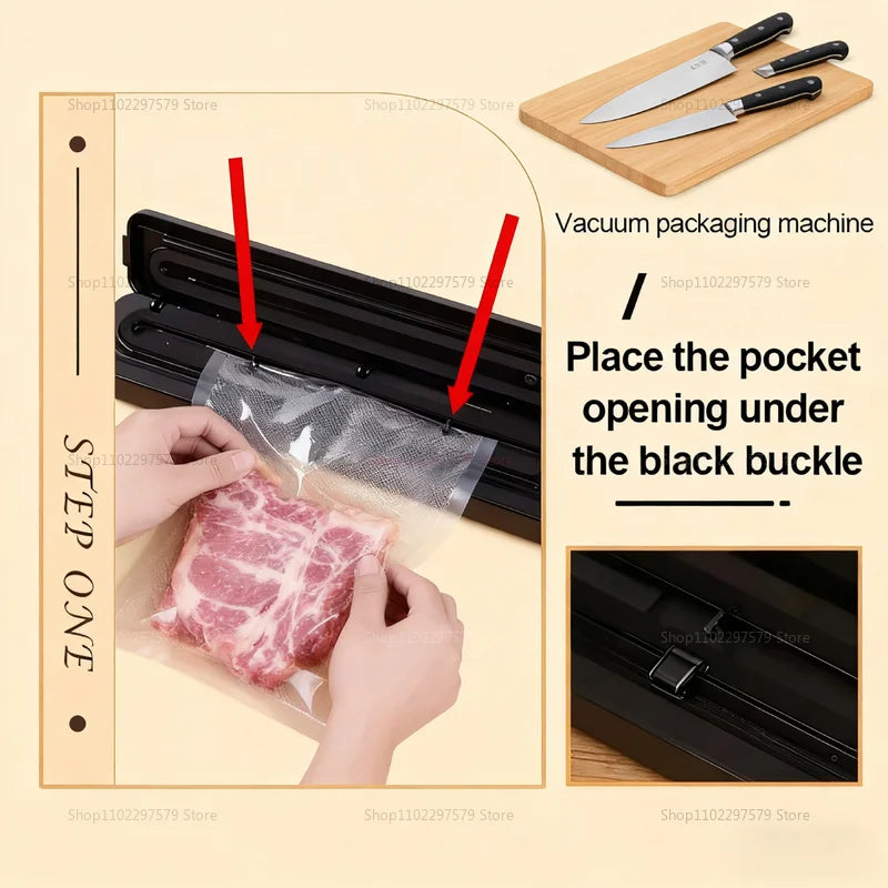 2026 Vacuum Sealer Machine | 2-in-1 Food Saver with Dual Modes – Keep Food Fresh Longer