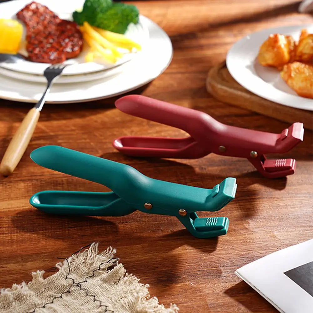 Heat-Resistant Silicone Clip – Non-Slip Kitchen Tongs & Handle Tool
