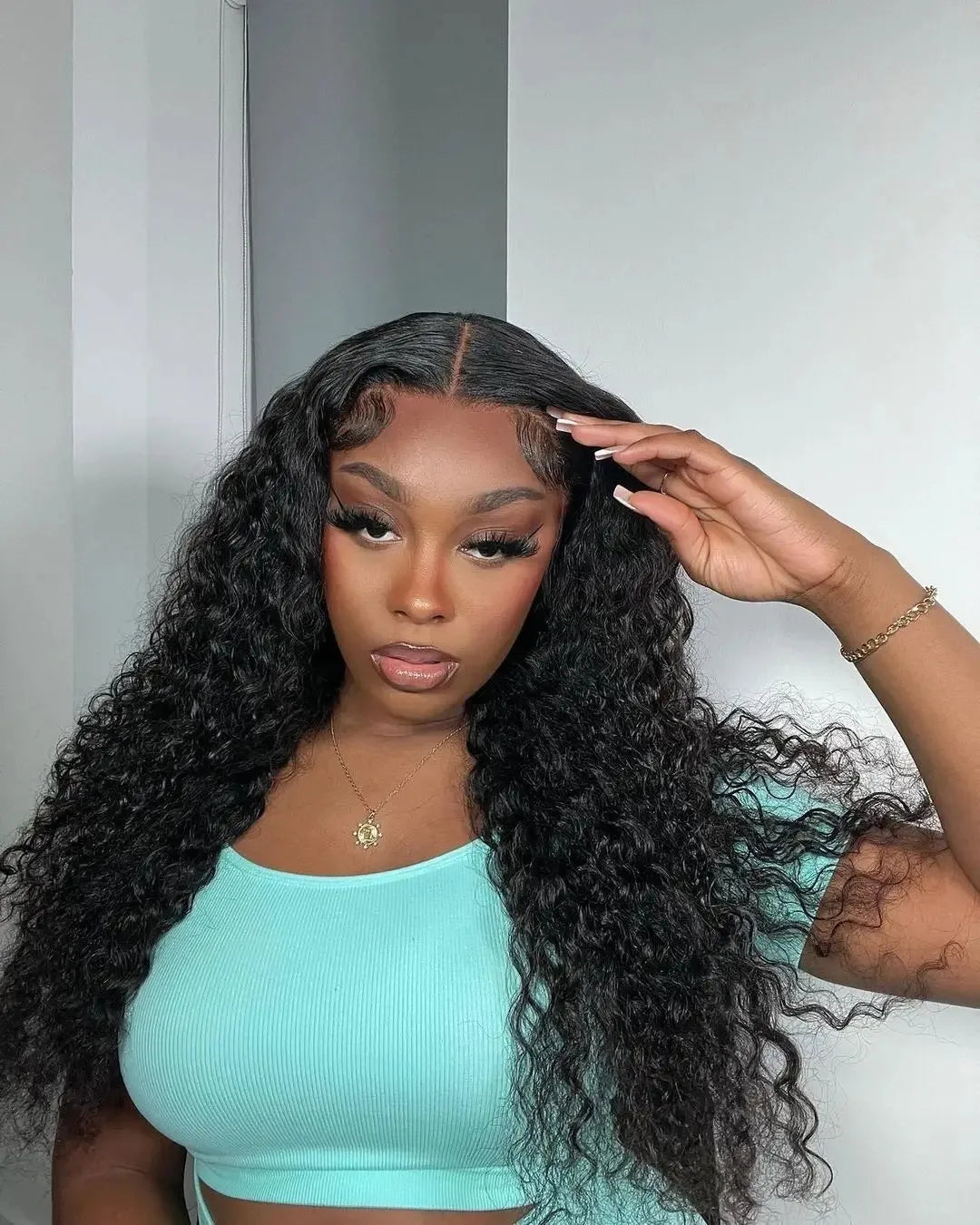 HD 13x6 Lace Front Deep Wave Human Hair Wig – Glueless, Pre-Plucked, 40 Inch