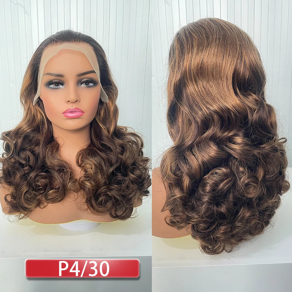 Glueless Loose Wave Human Hair Wig 13x4 HD Transparent Lace · 250% Density · 18–24 Inch