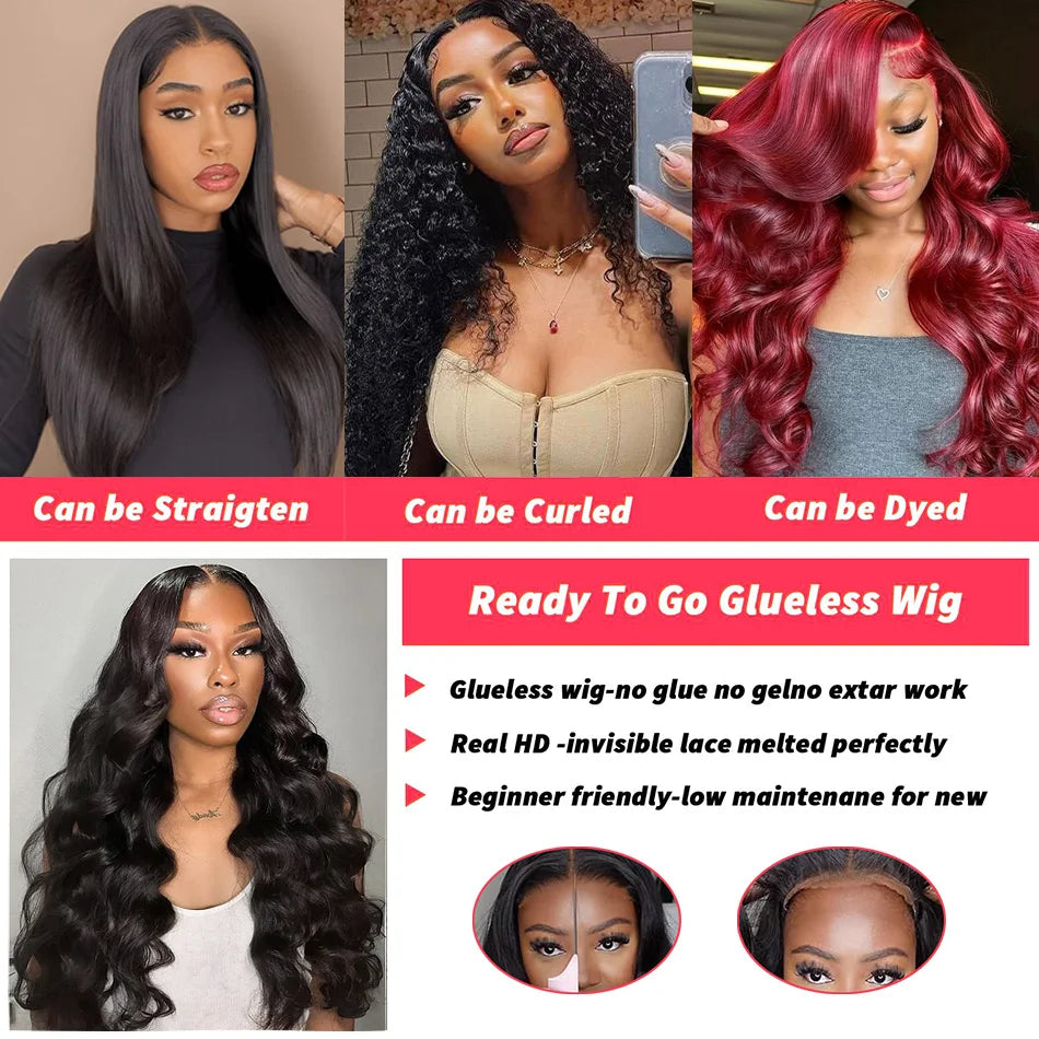 Wear & Go HD 13x6 Body Wave Lace Front Human Hair Wig (Glueless) | 30–40"