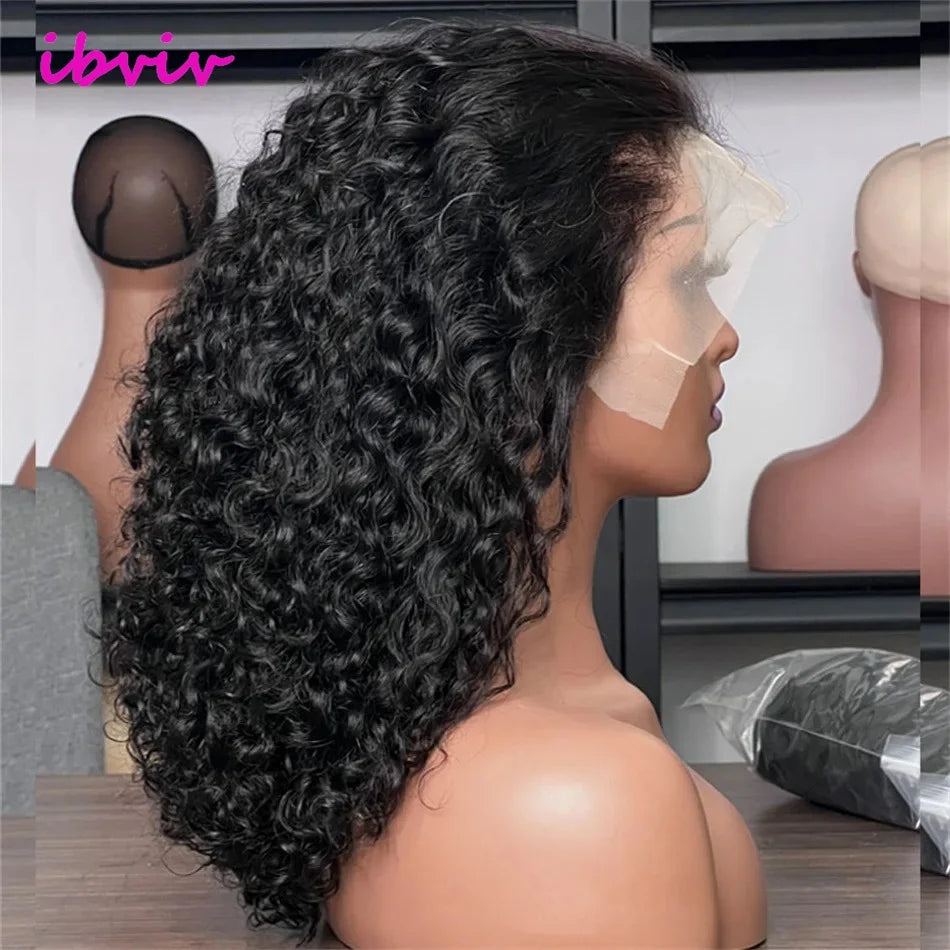 Kinky Curly 13x4 Lace Front Wig 250% Density – Vietnamese Raw Human Hair, Natural Wet & Wavy Look