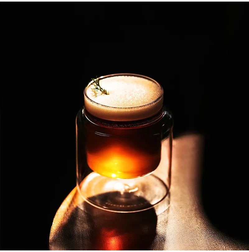 Glass Cup Double Wall Glass Coffee Mugs Borosilicate Glass Espresso Cups Professional Barista Accessories