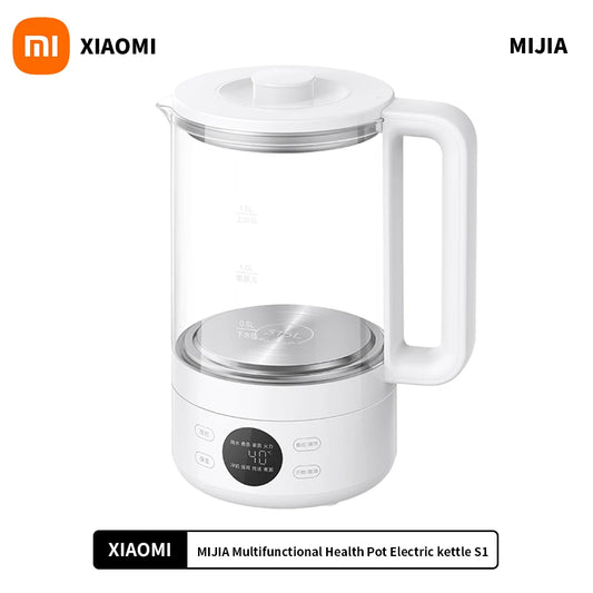 Xiaomi Mijia Smart Health Kettle S1 – 1.5L High Borosilicate Glass, 316L Stainless Steel, 1000W Power
