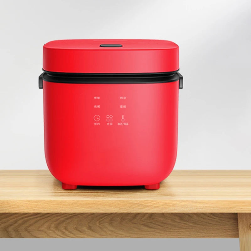 Mini Rice Cooker 1.2L – Compact Electric Steamer for 1–2 People