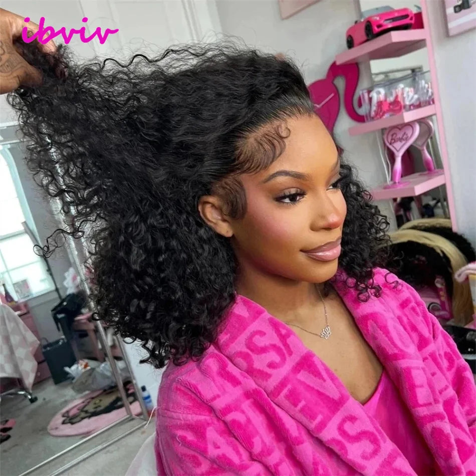 Kinky Curly 13x4 Lace Front Wig 250% Density – Vietnamese Raw Human Hair, Natural Wet & Wavy Look