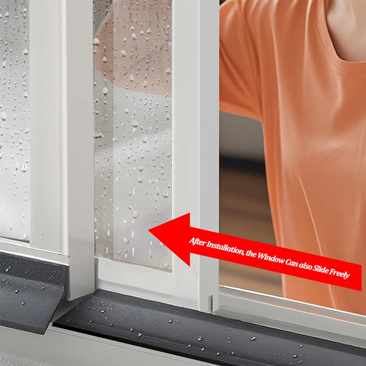135° Window Rain Guard – Waterproof Windproof Sealing Strip for Sliding Windows & Balcony (1m)