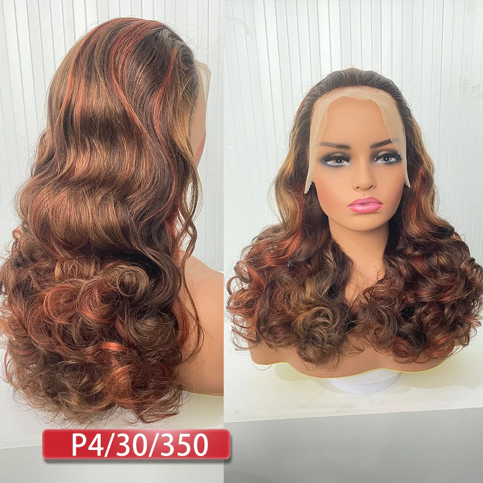 Glueless Loose Wave Human Hair Wig 13x4 HD Transparent Lace · 250% Density · 18–24 Inch