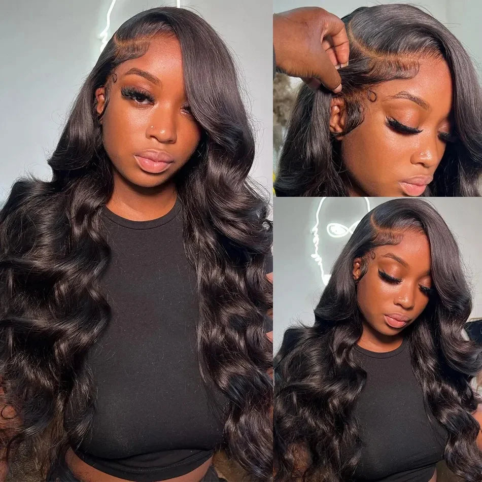 Le mythe Brazilian Remy Body Wave 13x6 HD Lace Front Wig (30–40 Inch, Transparent Swiss Lace, Pre-Plucked)