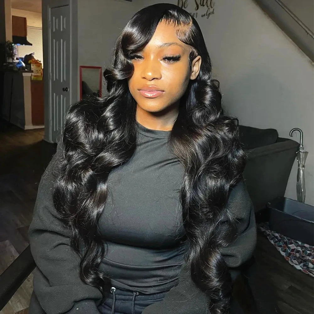 30–40 Inch 360 Full Lace Body Wave Wig – HD Lace 13x4/13x6 Frontal & 4x4/5x5 Closure Options, 100% Brazilian Human Hair