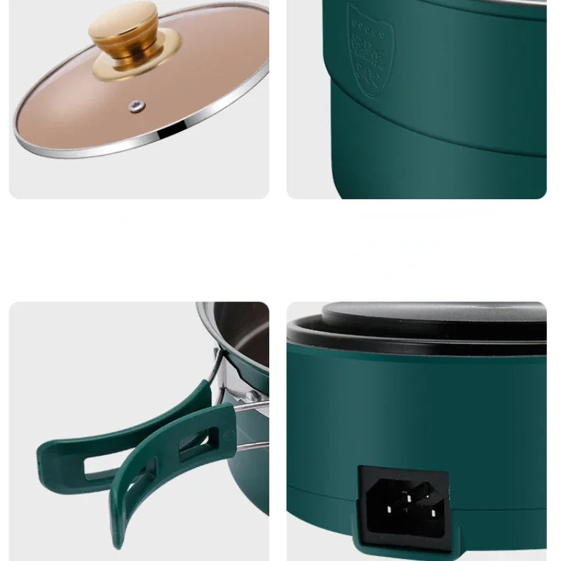 Folding Electric Hot Pot Cooker – Compact & Portable for Travel & Dorm Use