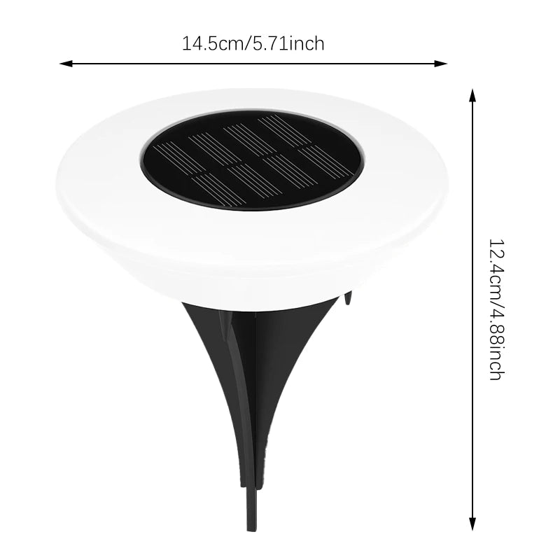 Solar Ground Lights 14LED | Waterproof Outdoor Pathway & Garden Landscape Lights – 1/4 Pack