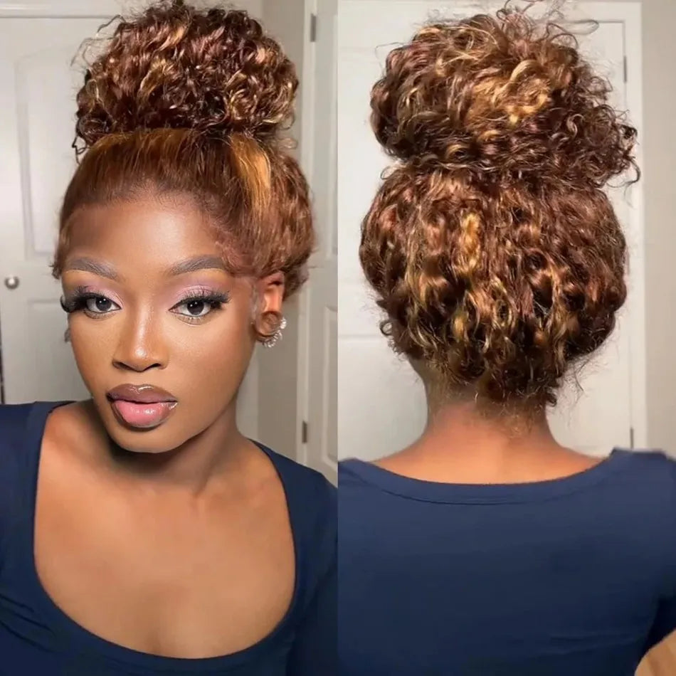 360 Full Lace Deep Wave Human Hair Wig · 427 Highlight · Pre-Plucked HD Hairline · 40 Inch · 250 Density