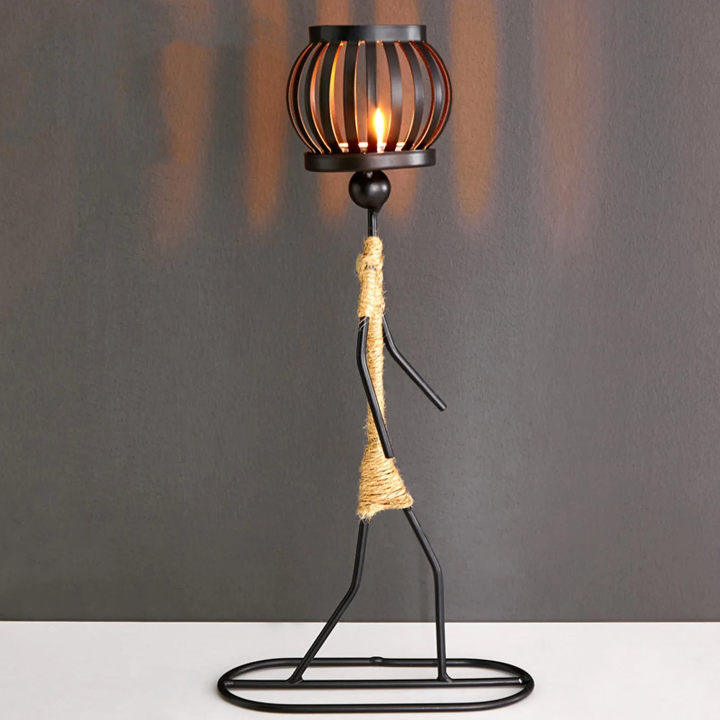 African Style Metal Candle Holder – Elegant Wedding & Home Décor Centerpiece for Candles