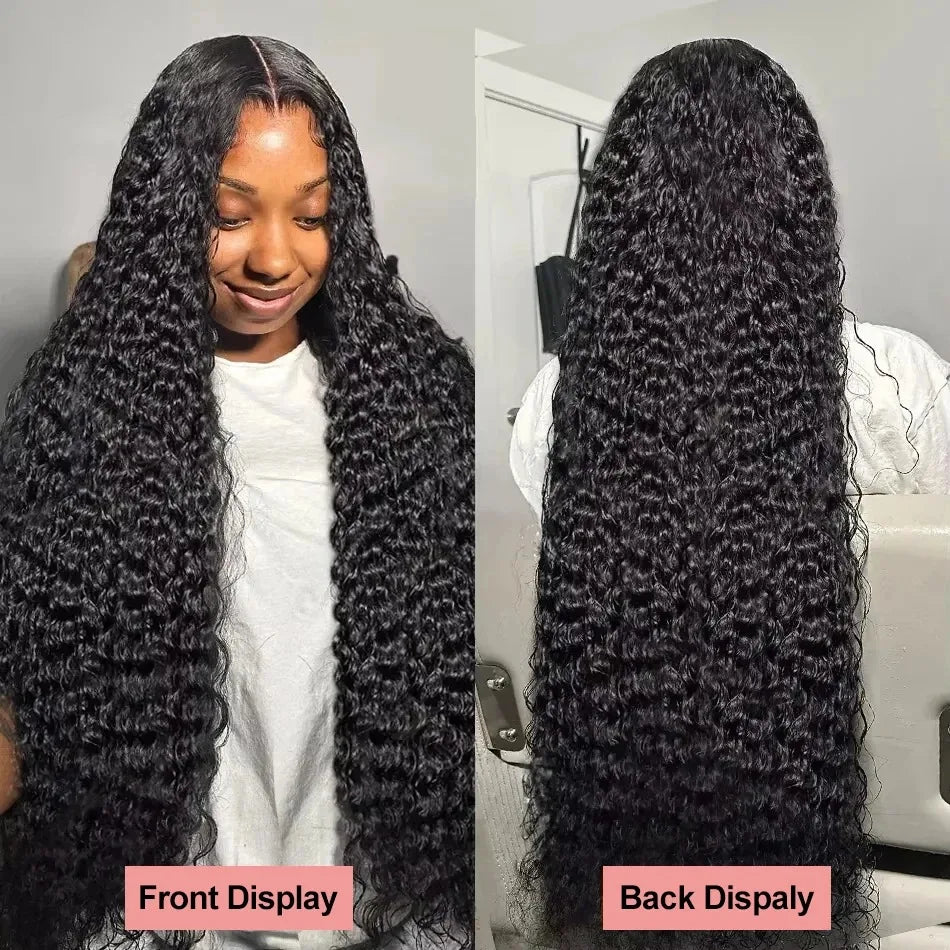 HD 13x6 Lace Front Deep Wave Human Hair Wig – Glueless, Pre-Plucked, 40 Inch