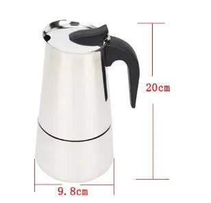Classic Aluminum Stovetop Moka Pot (4/6/9 Cups) – Authentic Italian Espresso, Anywhere