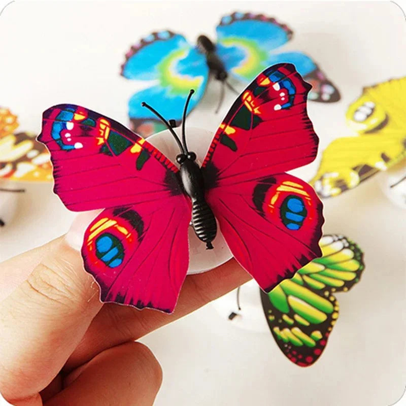 Ranpo Butterfly LED Wall Light – Colorful Glowing Stickable DIY Decoration Lamp for Bedroom, Living Room & Holidays