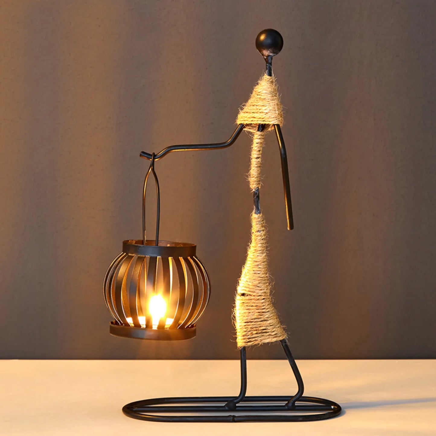 African Style Metal Candle Holder – Elegant Wedding & Home Décor Centerpiece for Candles